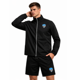 Men’s sports tracksuit with slim fit design for gym and running