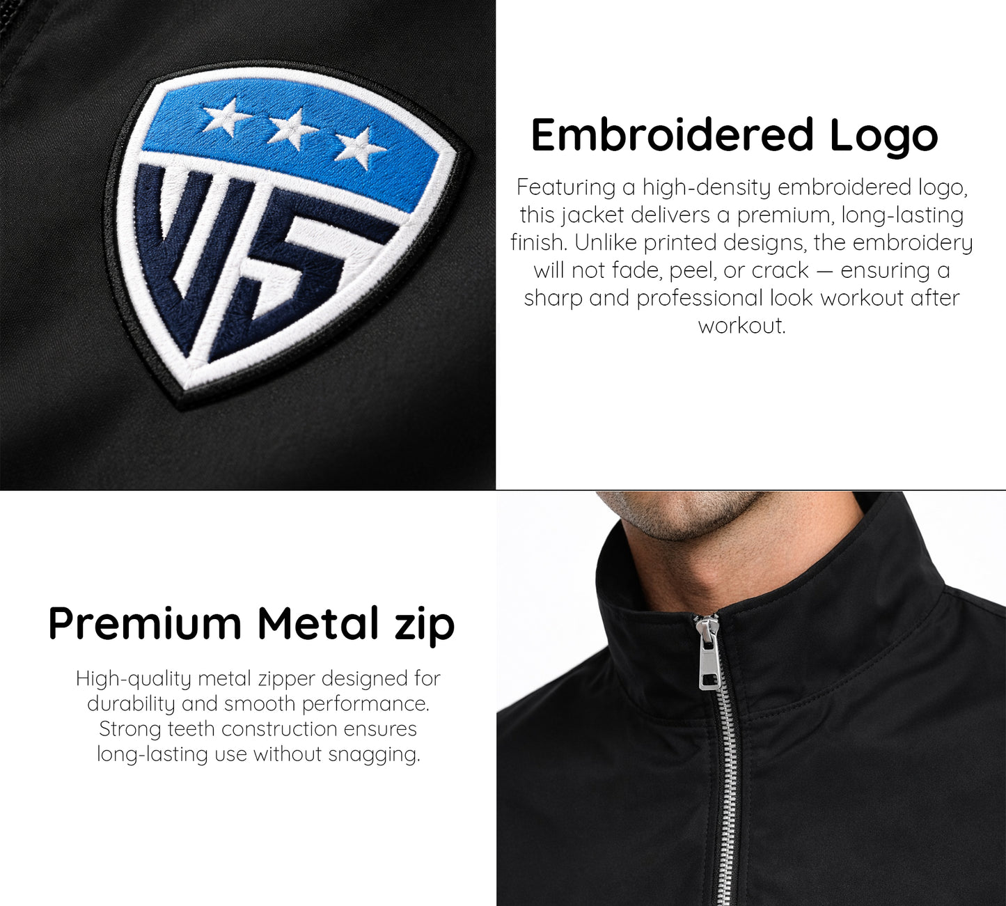 Men’s black tracksuit set for jogging, running, and gym workouts