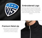 Men’s black tracksuit set for jogging, running, and gym workouts