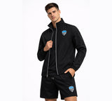 Stylish black tracksuit set for men – perfect for jogging and activewear