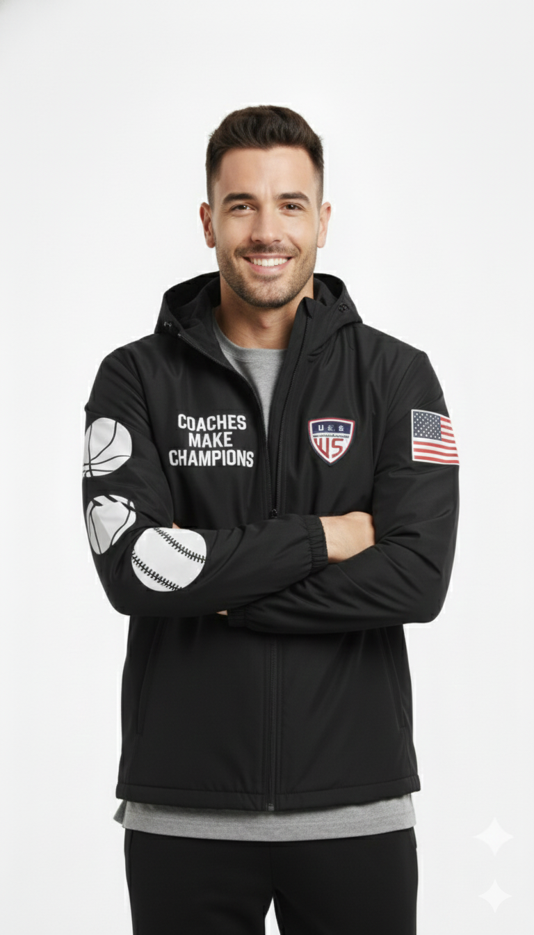 Men’s Coach Windbreaker Jacket – Lightweight Athletic Training & Team Wear  Premium Sportswear