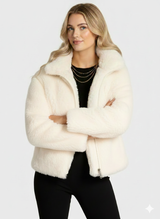 Cozy Chic: The Ultimate Cream Faux Fur Jacket