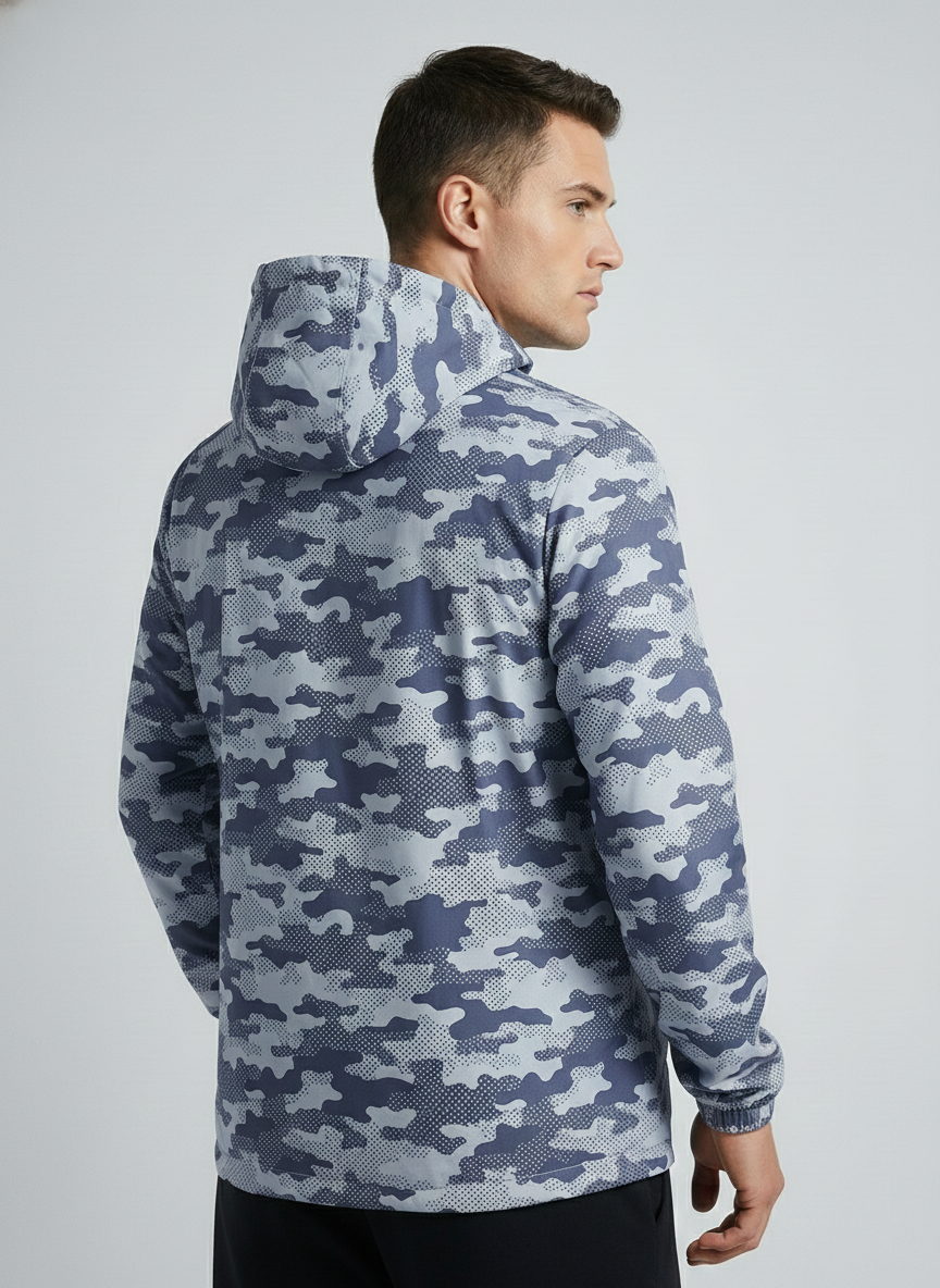 Wilcare Men's Jacket, Stadium Half-zip Jacket, Wind Resistant, Water Resistant Jacket for Men