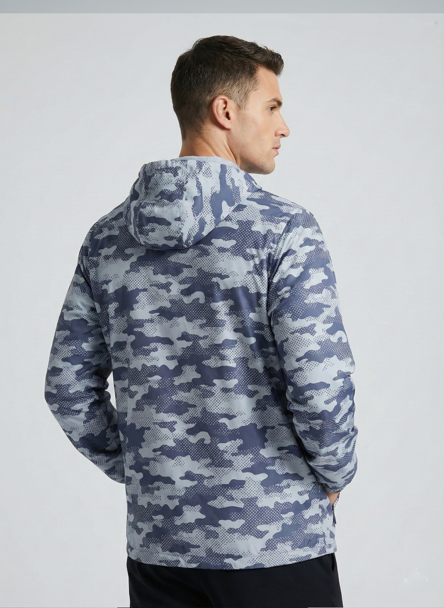 Wilcare Men's Jacket, Stadium Half-zip Jacket, Wind Resistant, Water Resistant Jacket for Men