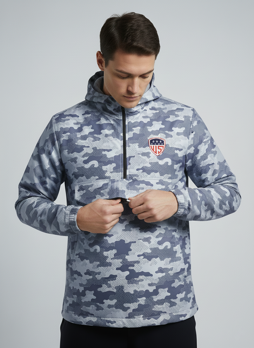 Wilcare Men's Jacket, Stadium Half-zip Jacket, Wind Resistant, Water Resistant Jacket for Men