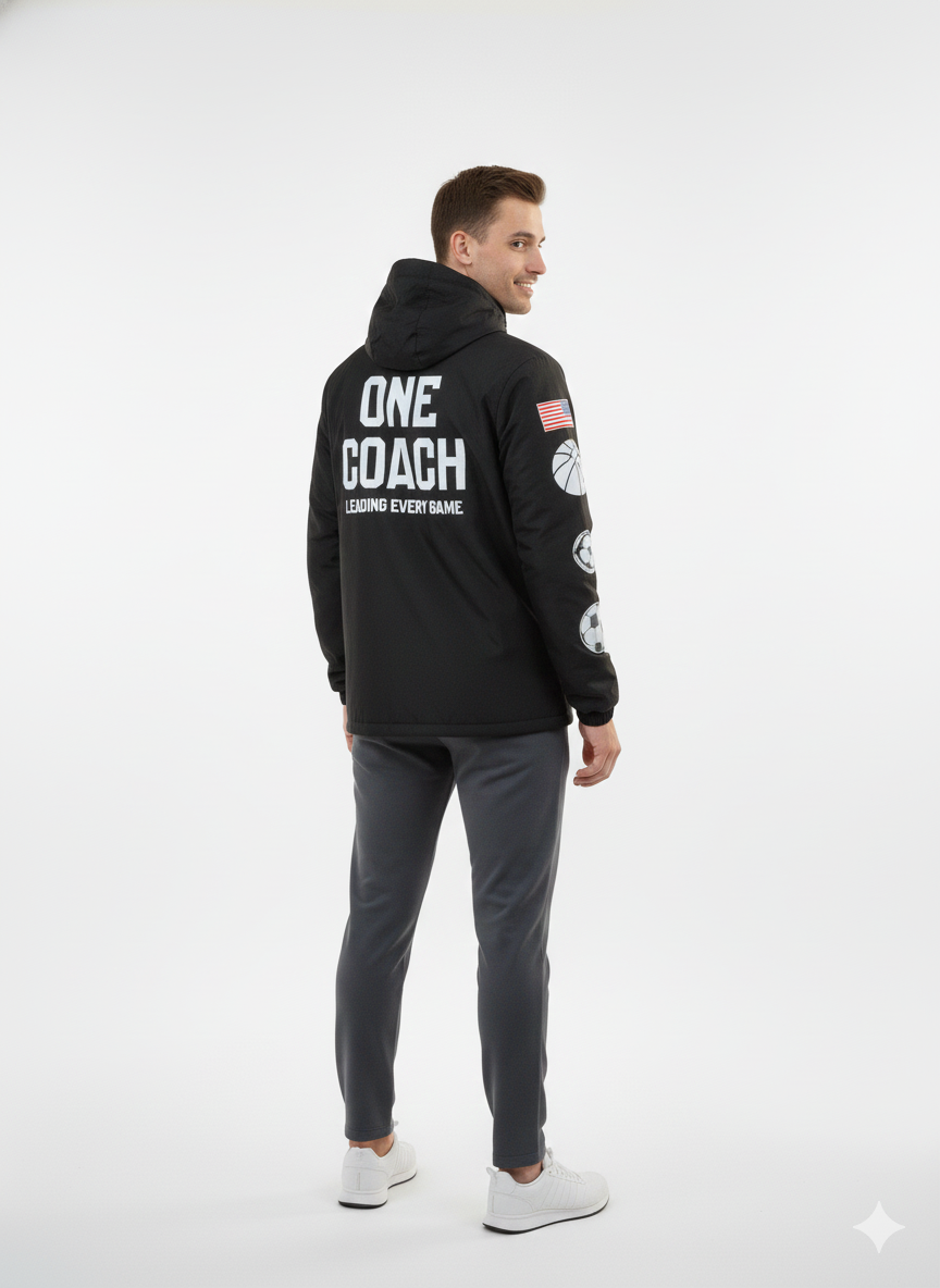 Men’s Coach Windbreaker Jacket – Lightweight Athletic Training & Team Wear  Premium Sportswear