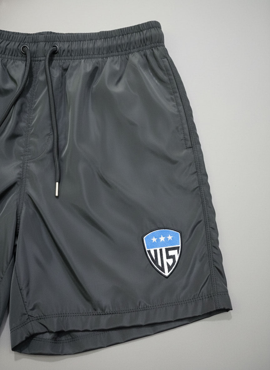 Men's Lightweight Windbreaker Tracksuit Set - Full-Zip Jacket & Shorts Activewear