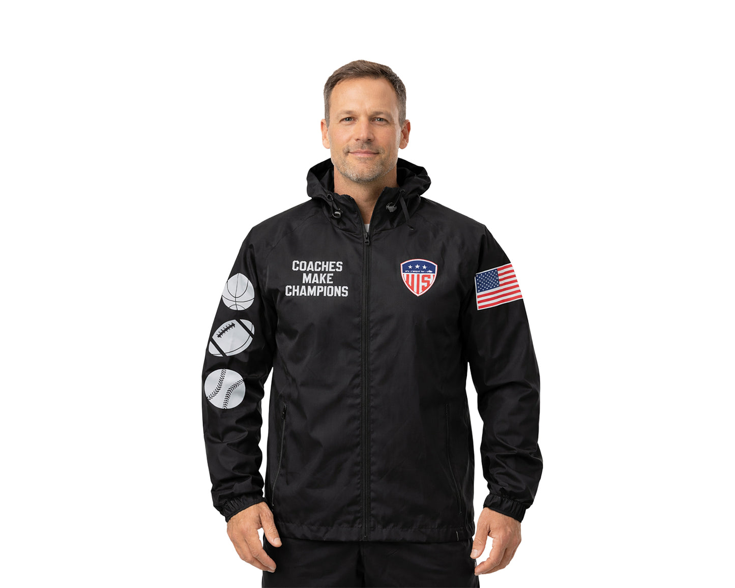 Men’s Coach Windbreaker Jacket – Lightweight Athletic Training & Team Wear  Premium Sportswear