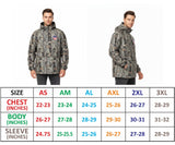 Men's Camouflage Anorak Windbreaker Jacket - Half-Zip Hooded Pullover Coat