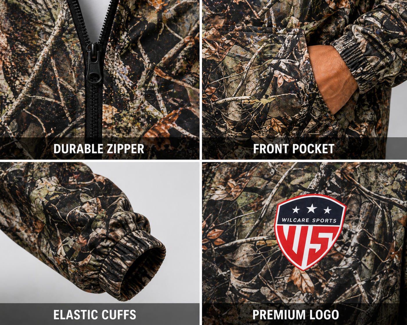 Mens Windbreaker Jacket | Half-Zip Hooded Pullover – Wilcare Sports