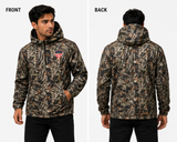 Men's Windbreaker Jacket - Half-Zip Hooded Pullover Coat