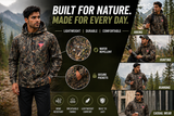 Men's Windbreaker Jacket - Half-Zip Hooded Pullover Coat