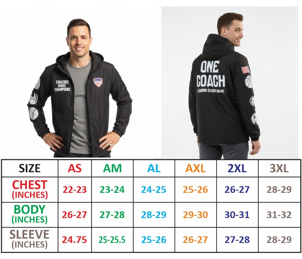 Men’s Coach Windbreaker Jacket – Lightweight Athletic Training & Team Wear  Premium Sportswear